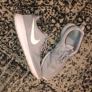 Nike grey and white sneakers